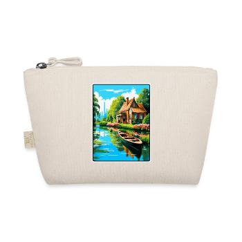 Giethoorn Riverside Cottage in Summer Bloom - Organic Pouch - nature - Front