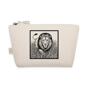 Lion in the tall grass - Organic Pouch - nature - Front
