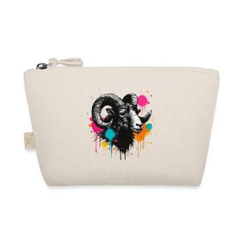 Tête de bélier graffiti explosion de couleurs - Trousse biologique - nature - Devant