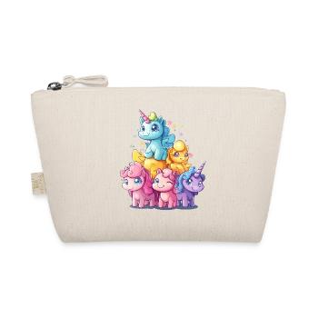 Pastel Licorne Empilage Sort Licorne Famille - Trousse biologique - nature - Devant