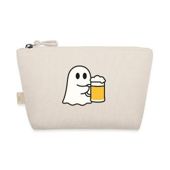 Ghost with beer mug - Organic Pouch - nature - Front