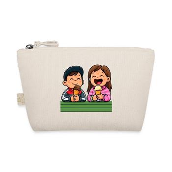Fröhliche Eiscreme Freunde - Organic Pouch - nature - Front