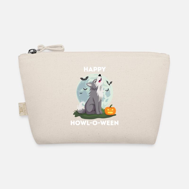 Lustiges Halloween – Howl-o-ween Wolf Bio-Täschchen