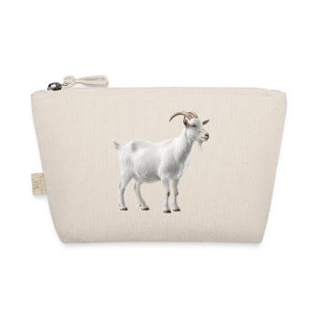 White Mountain Goat Portrait - Organic Pouch - nature - Front