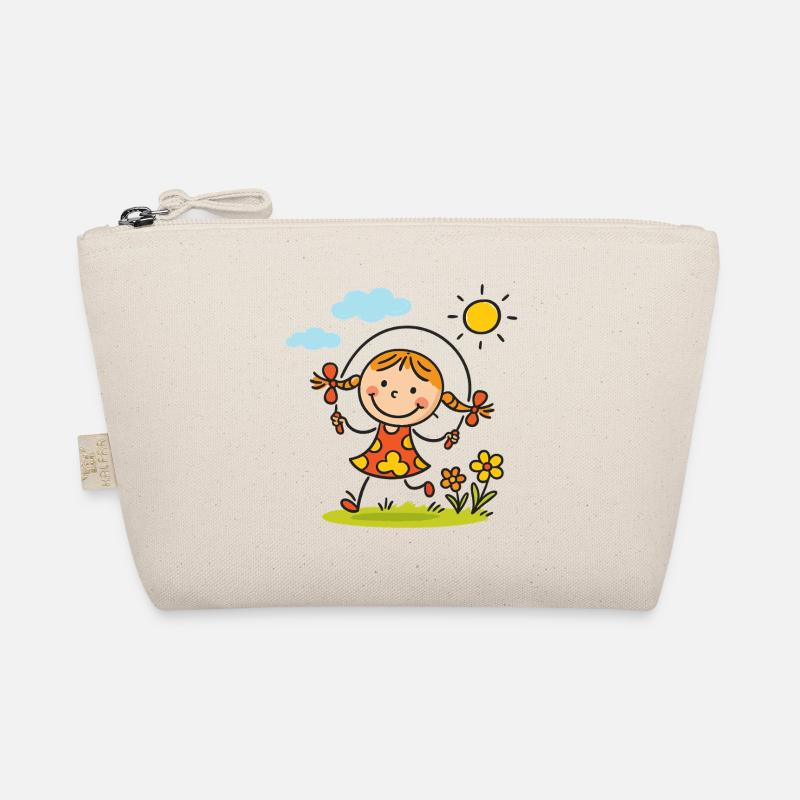 Sunny Skip Gartenmädchen Bio-Täschchen