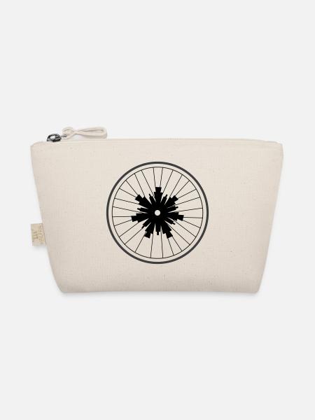 Snowflake wheel by Cean - Organic Pouch - nature - Front