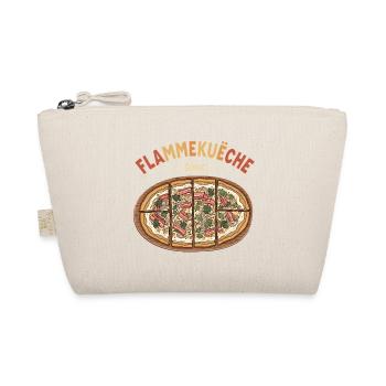 Flammkuchen – Lustiges Foodie Geschenk - Bio-Täschchen - Natur - Vorne