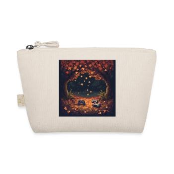 Pixel Autumn Leaves - Organic Pouch - nature - Front