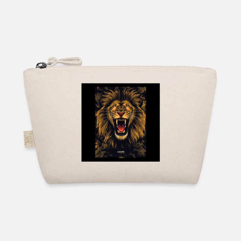 Conception d’affiche du lion doré rugissant Trousse biologique