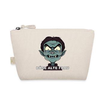 Nasty Old Woman Cartoon - Organic Pouch - nature - Front