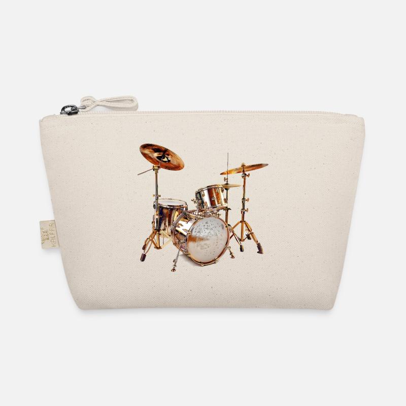 Drumset im Rampenlicht Bio-Täschchen