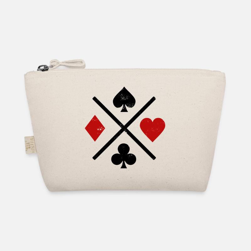 Playing cards contrast design Organic Pouch