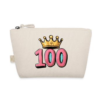 100 Number Crown - Organic Pouch - nature - Front