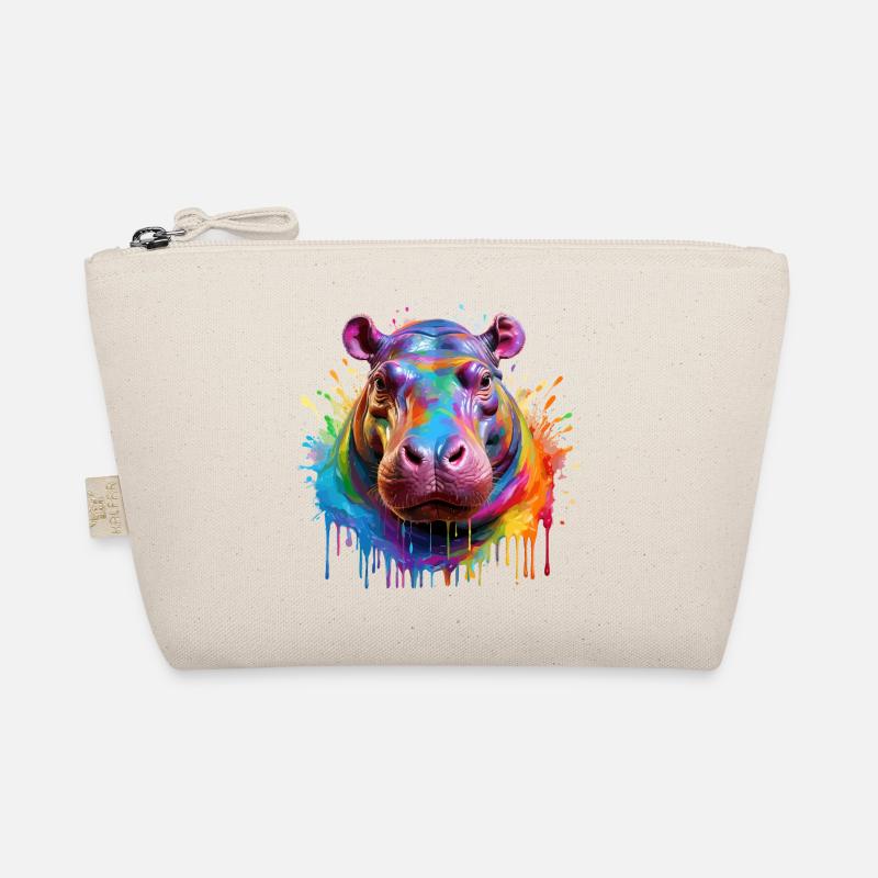 Explosion de couleurs d’hippopotame coloré Trousse biologique