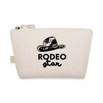 Rodeo Star hat logo - Organic Pouch - nature - Front