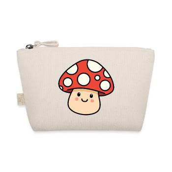Champignon kawaii – Champignon joyeux - Trousse biologique - nature - Devant