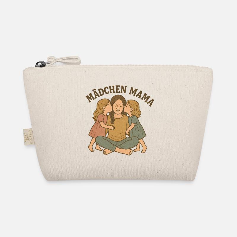 Mädchen Mama Umarmung Illustration Bio-Täschchen