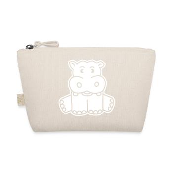 Baby Hippo Hippo Animal Cartoon Gift Kids - Organic Pouch - nature - Front