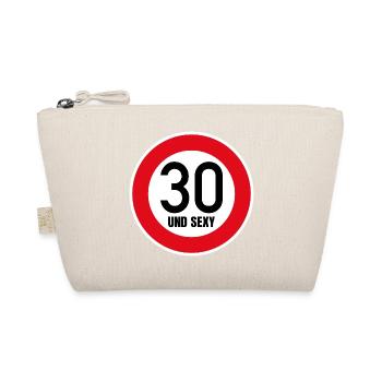 30th Birthday Sexy Shield Tempo 30 and Sexy 30 - Organic Pouch - nature - Front