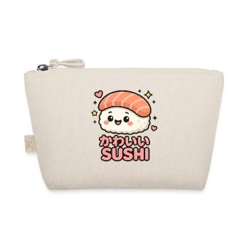 Kawaii Sushi Motiv - Bio-Täschchen - Natur - Vorne