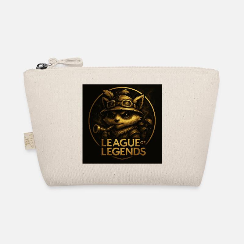 Teemo in Gold - Bio-Täschchen - Natur