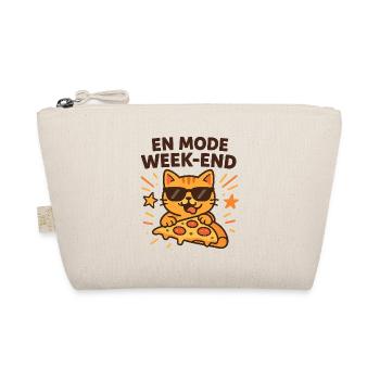 Cat Pizza Weekend - Organic Pouch - nature - Front