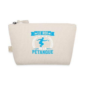 The king of pétanque bowling - Organic Pouch - nature - Front