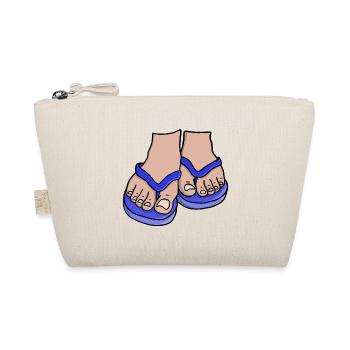 Pieds de tongs bleus - Trousse biologique - nature - Devant