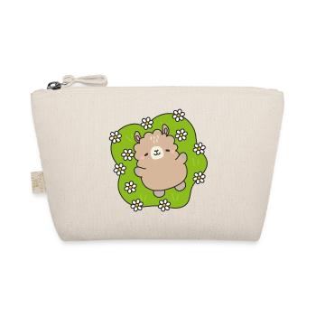 Happy Bear at the Flower Garden - Organic Pouch - nature - Front