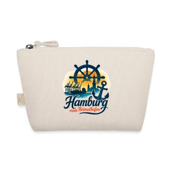 Hamburg Mein Heimathafen Stadt Silhouette Geschenk - Bio-Täschchen - Natur - Vorne