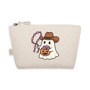 Ghost Cowboy Seau à bonbons d’Halloween - Trousse biologique - nature - Devant