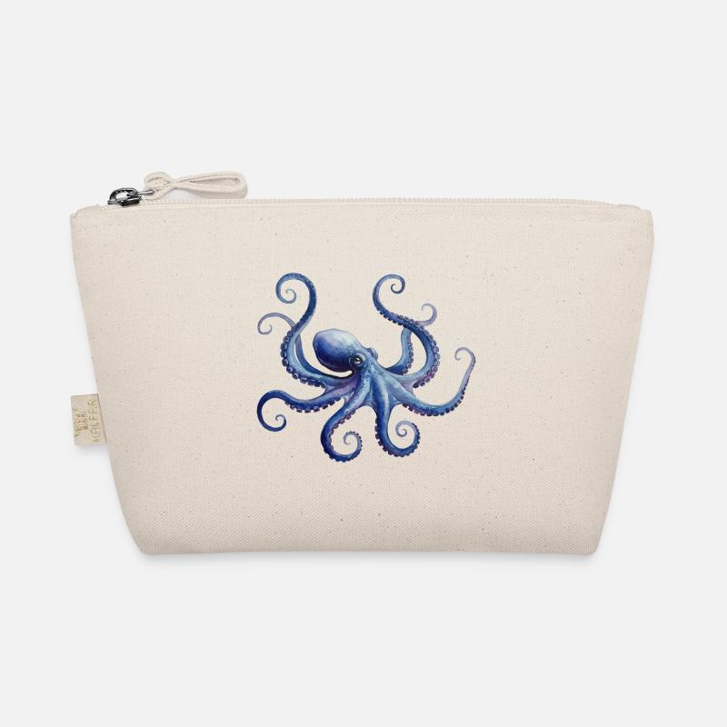 Pieuvre Majestueuse, Bleu et Violet Trousse biologique