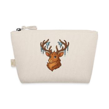 Winter deer with icicles - Organic Pouch - nature - Front