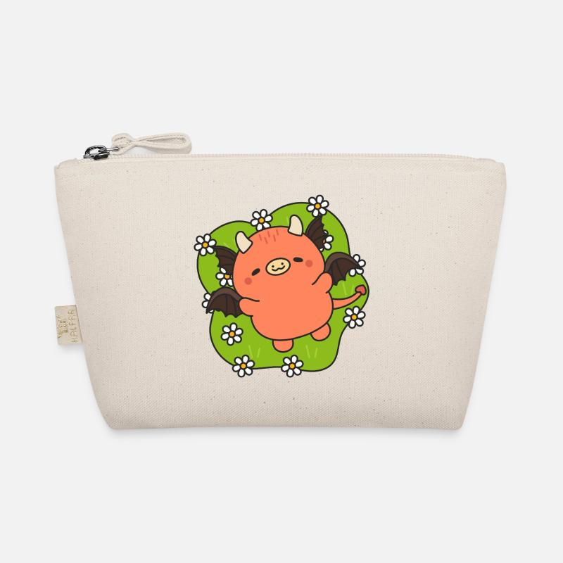 Friedlicher Blumendämon Bio-Täschchen