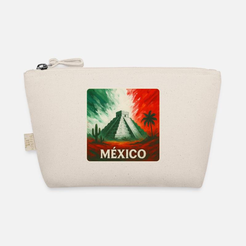 Mexico Pyramids Design Organic Pouch