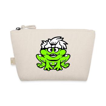grenouille femme joli crapaud drôle fille féminine - Trousse biologique - nature - Devant