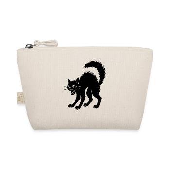 Silhouette de chat d’ombre d’Halloween en colère - Trousse biologique - nature - Devant