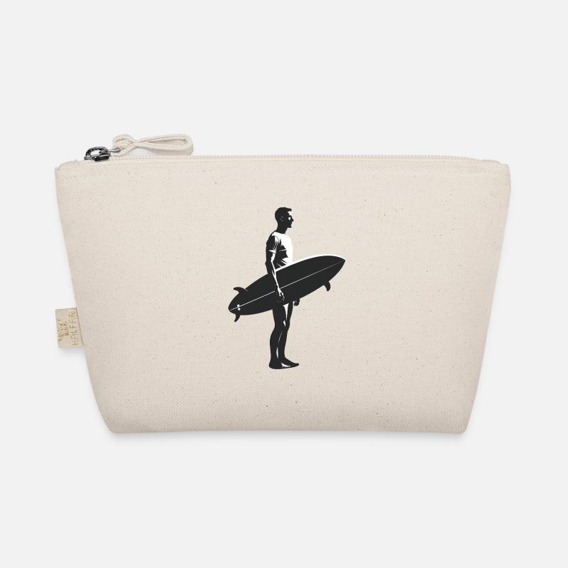 Surfer - Cooles Silhouetten-Logo Bio-Täschchen