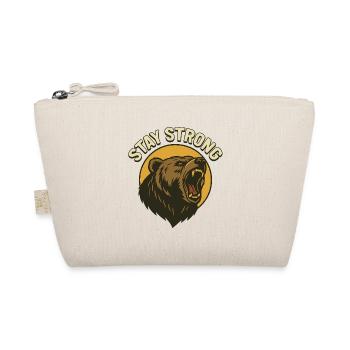 Stay Strong Bär Power Design - Organic Pouch - nature - Front