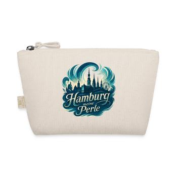 Hamburg Pearl City Silhouette Gift - Organic Pouch - nature - Front