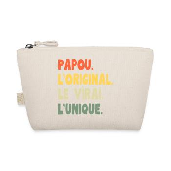 Papua the Original – Unique Grandpa Gift - Organic Pouch - nature - Front