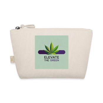 Elevate The Green Cannabis Leaf - Organic Pouch - nature - Front