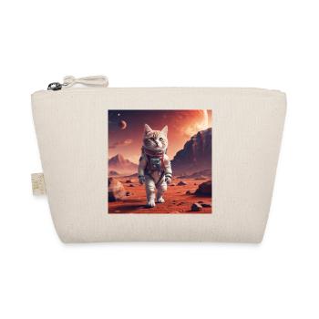 Katzenastronaut auf Mars - Bio-Täschchen - Natur - Vorne