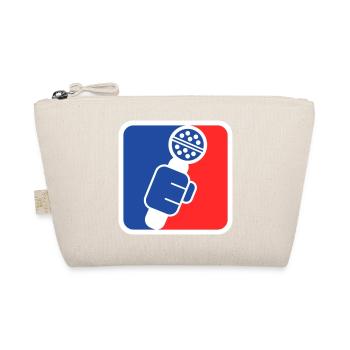 Microphone Check League Icon – Sports Fan - Organic Pouch - nature - Front