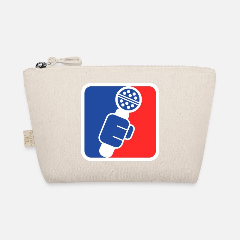Microphone Check League Icon – Sportfan Bio-Täschchen