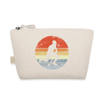 Field Hockey Player Drawing - Organic Pouch - nature - Front