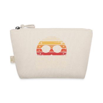 Vintage 60 Year Old Fun Glasses - Organic Pouch - nature - Front