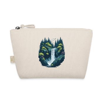Leuchtender Waldwasserfall - Bio-Täschchen - Natur - Vorne