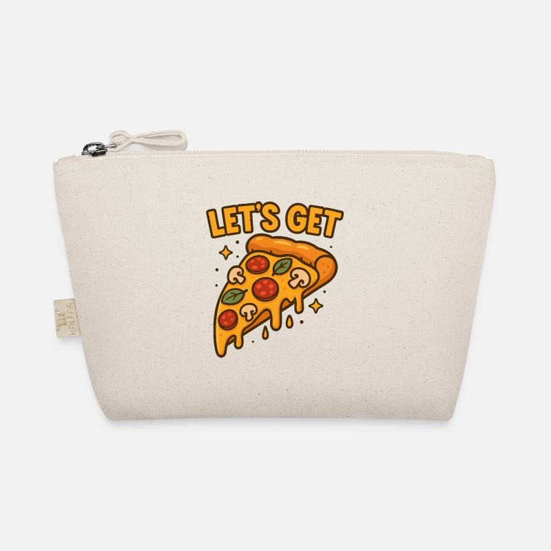 Funny Pizza Slice Let’s Get Design Bio-Täschchen