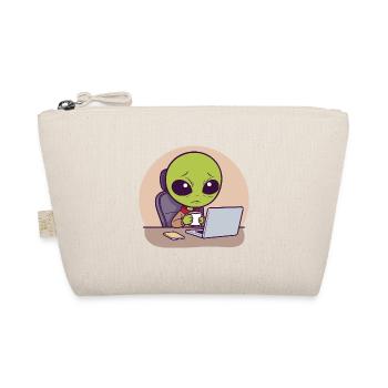 Extraterrestre stressé au bureau avec du café - Trousse biologique - nature - Devant